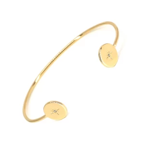 Bracelet jonc céleste en plaqué or - Pomme Cannelle