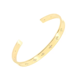 Celestial stars gold bangle bracelet - Pomme Cannelle