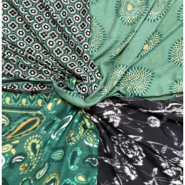Black and green Joy scarf - Shanna