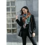 Multicolored, black and gold Judith scarf - Shanna