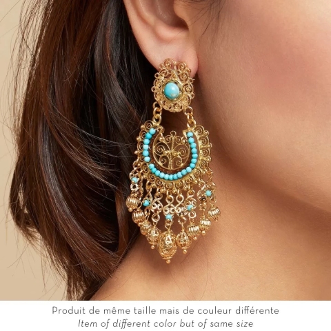 Golden Chana earrings - Gas bijoux