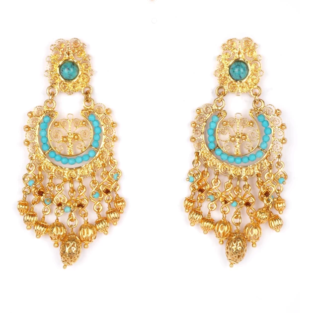 Golden Chana earrings - Gas...