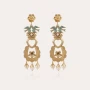 Gold Lovebirds earrings - Gas bijoux