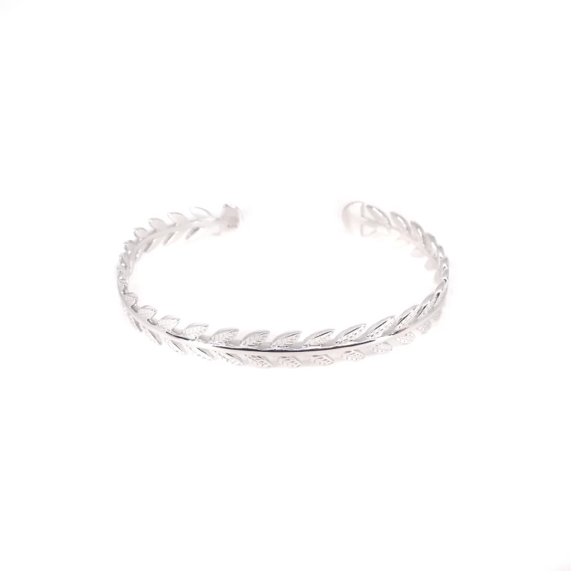 Ears silver bangle bracelet - Pomme Cannelle