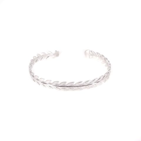 Bracelet jonc épis en argent - Pomme Cannelle
