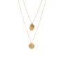 Leaf pastille gold necklace - Pomme Cannelle