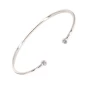 Brillant silver bangle bracelet - Pomme Cannelle