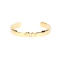 Zirconium bangle bracelet in gold-plated steel - Zag bijoux