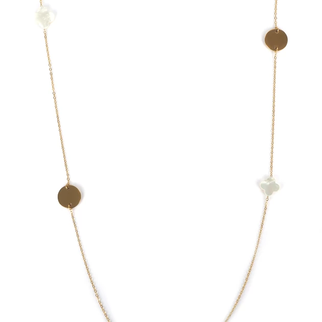 Pearly clover long necklace...