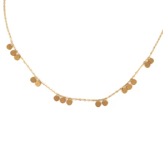 Multi pastilles gold necklace - Zag Bijoux