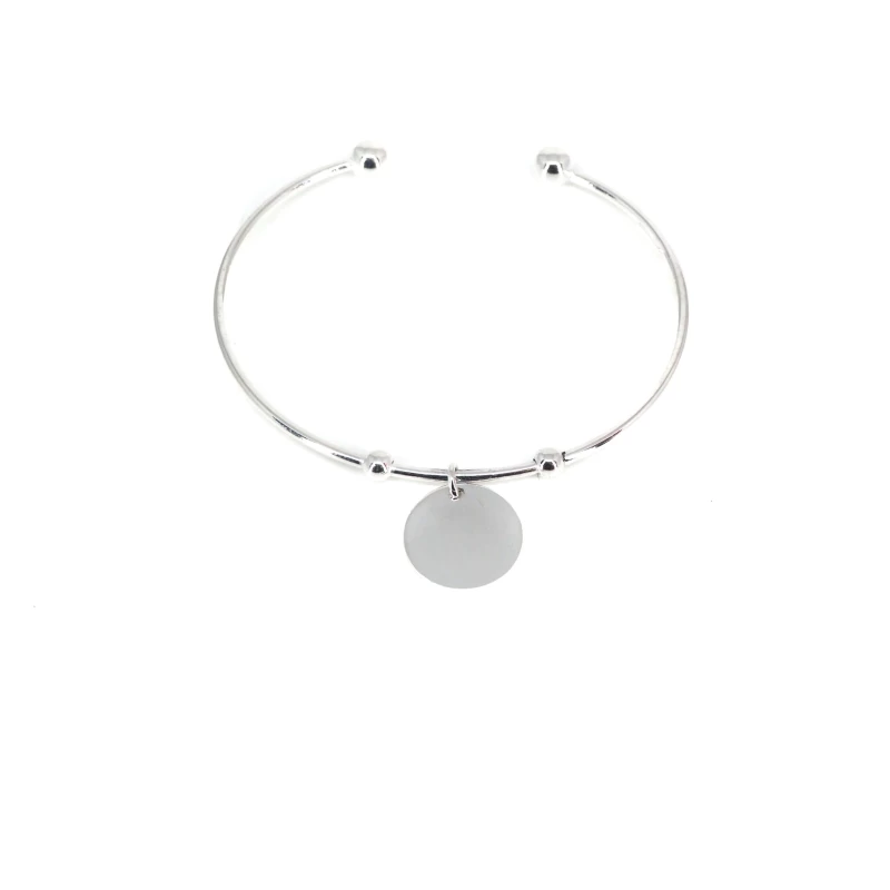Breloque silver bangle bracelet - Pomme Cannelle