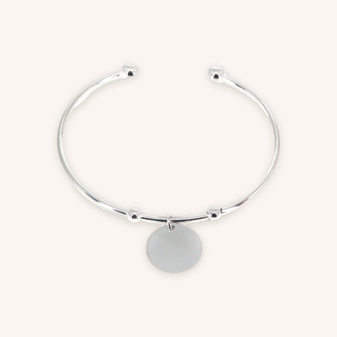 Breloque silver bangle bracelet - Pomme Cannelle