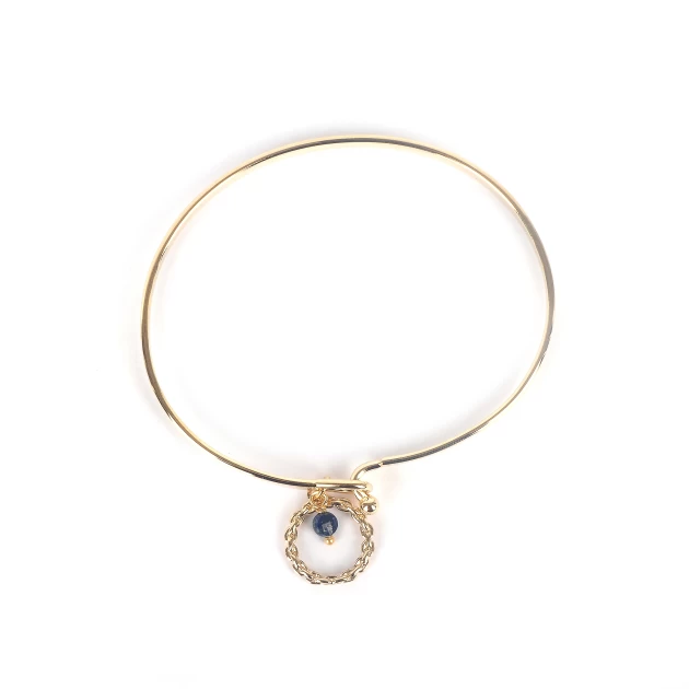RBR0885 gold-plated bangle bracelet - Pomme Cannelle