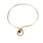 RBR0885 gold-plated bangle bracelet - Pomme Cannelle