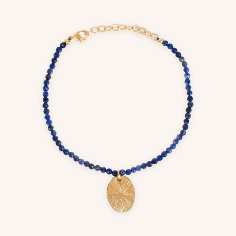 Bracelet élastique RBR0895 plaqué or - Pomme Cannelle