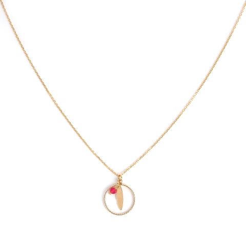 Collier RCL0880 en plaqué or - Pomme Cannelle