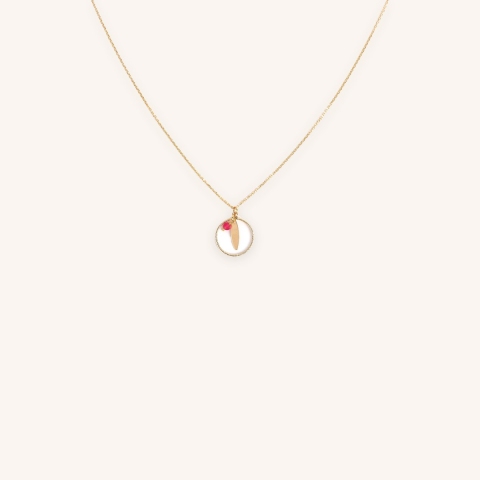 RCL0880 gold-plated necklace - Pomme Cannelle