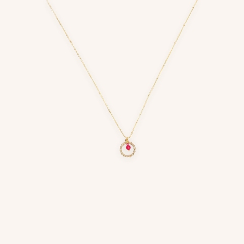 Collier RCL0888 en plaqué or - Pomme Cannelle