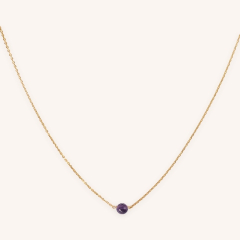 Gold plated necklace RCL0889 - Pomme Cannelle