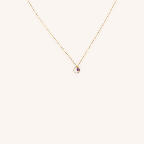 Gold-plated necklace RCL0896 - Pomme Cannelle