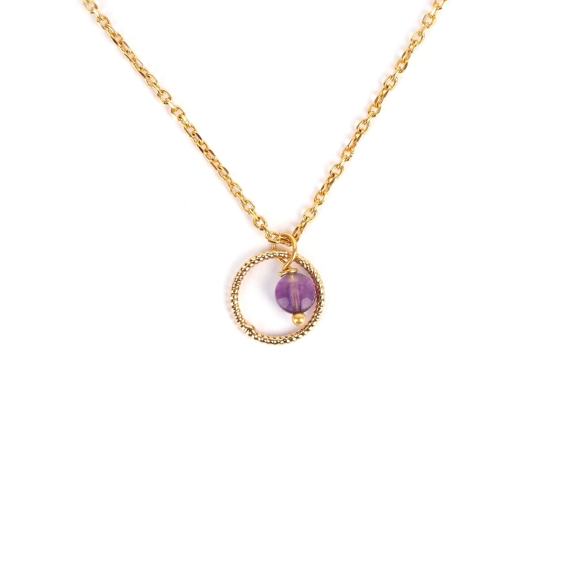 Gold-plated necklace RCL0896 - Pomme Cannelle