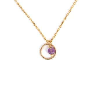 Gold-plated necklace RCL0896 - Pomme Cannelle