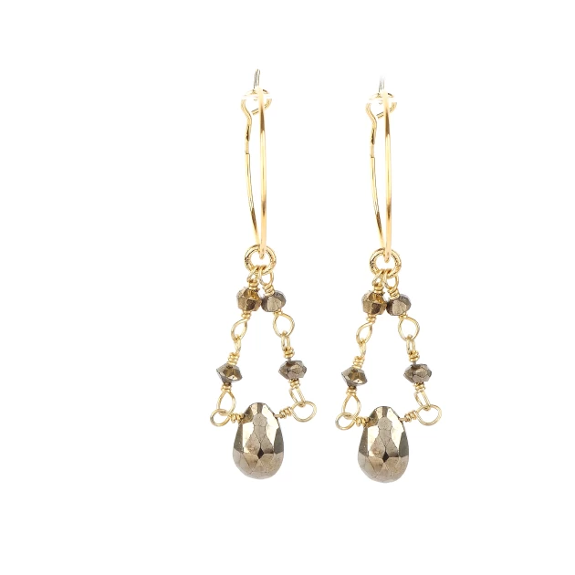 Athena gold plate earrings - Pomme Cannelle