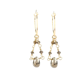 Athena gold plate earrings - Pomme Cannelle