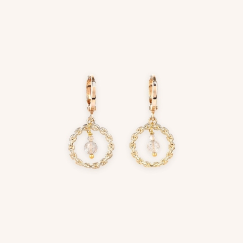 Esmeralda gold plate earrings - Pomme Cannelle