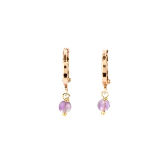 Charlize gold plate earrings - Pomme Cannelle