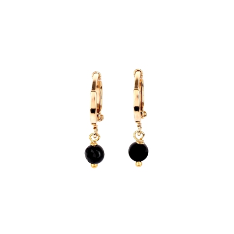 Boucles d'oreilles Charlize plaque or - Pomme Cannelle