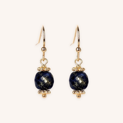 Boucles d'oreilles Laelia plaque or - Pomme Cannelle