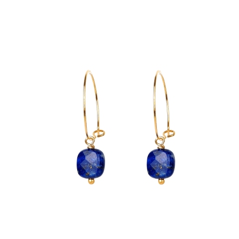 Boucles d'oreilles Anas plaque or - Pomme Cannelle