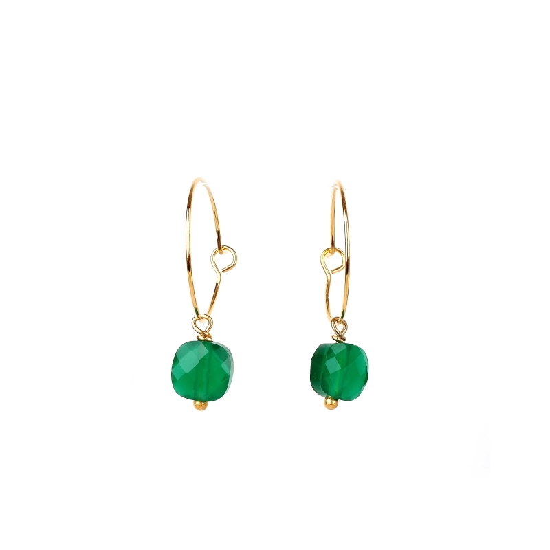 Anas gold plate earrings - Pomme Cannelle