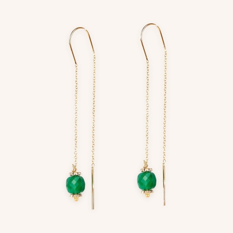 Alphée gold plate earrings - Pomme Cannelle
