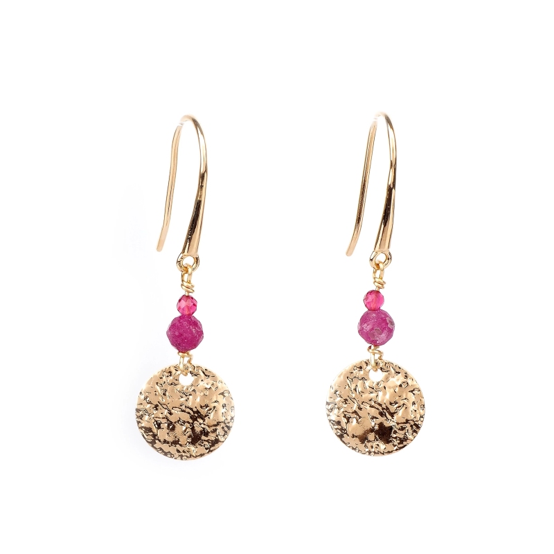 Miro gold plate earrings - Pomme Cannelle