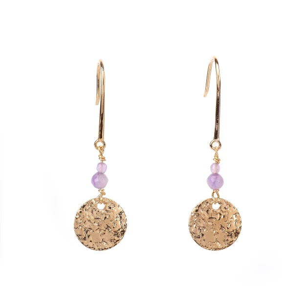 Boucles d'oreilles Miro plaque or - Pomme Cannelle