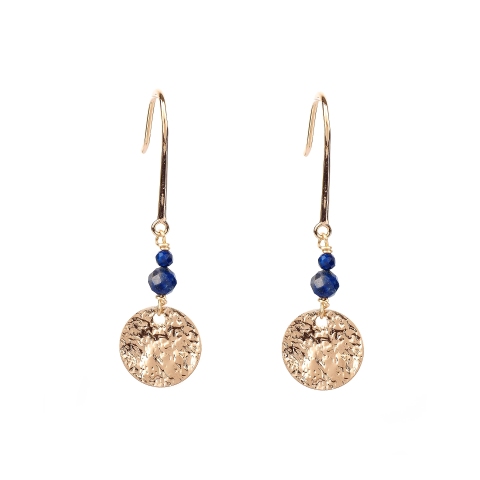 Boucles d'oreilles Miro plaque or - Pomme Cannelle