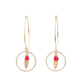 Leonora gold plate earrings - Pomme Cannelle