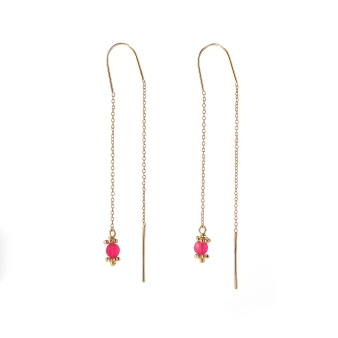 Céline gold plate earrings - Pomme Cannelle