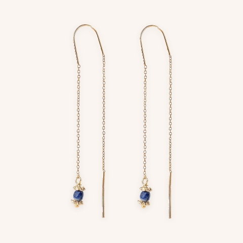 Boucles d'oreilles Céline plaque or - Pomme Cannelle