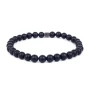 Black agate bracelet 6 mm - Ikoba