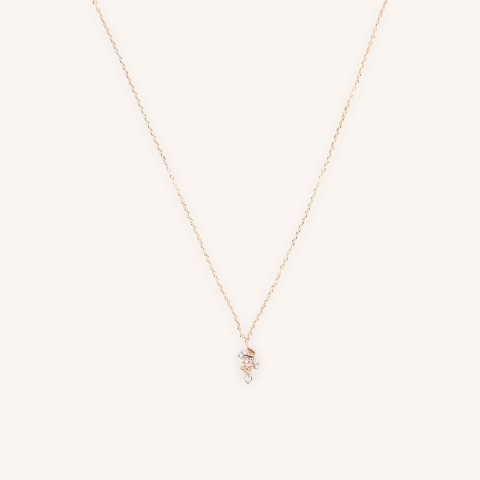 Collier serpent plaqué or - Pomme Cannelle