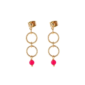 Valencia gold plate earrings - Pomme Cannelle