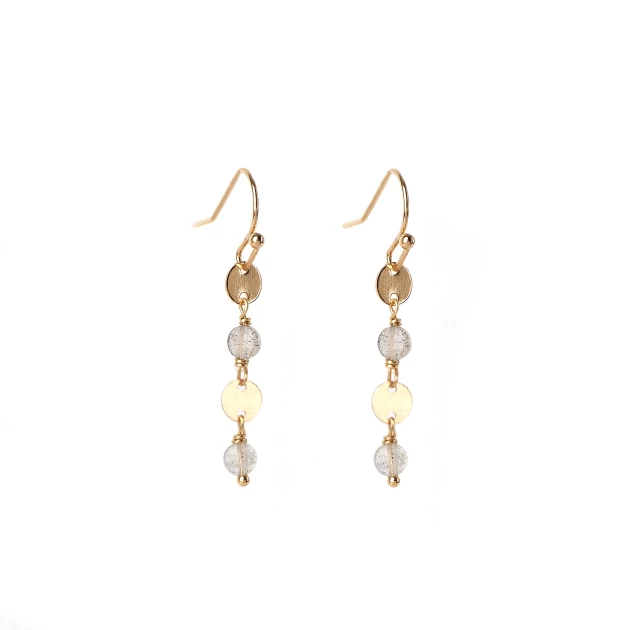 Boucles d'oreilles Aludra plaque or - Pomme Cannelle