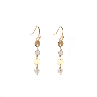 Aludra gold plate earrings - Pomme Cannelle