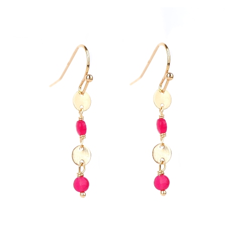Boucles d'oreilles Aludra plaque or - Pomme Cannelle