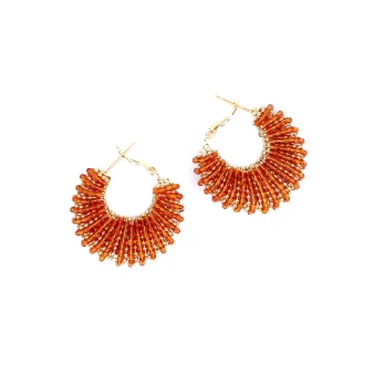 Izzia gold earrings - Gas bijoux