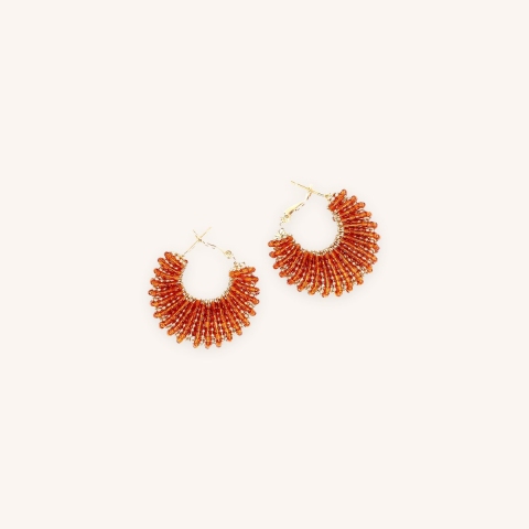 Izzia gold earrings - Gas bijoux