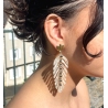 Boucles d'oreilles Cavallo dorées - Gas bijoux